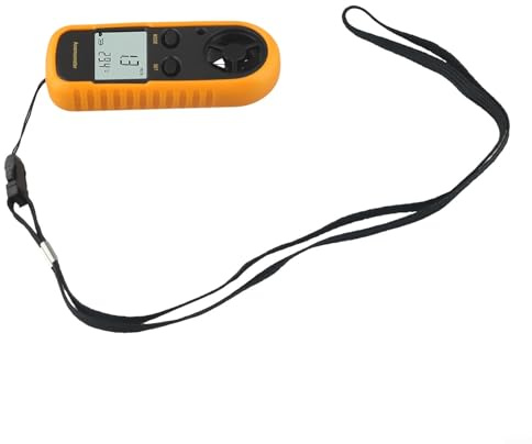 Solaughguy Anémomètre de poche numérique pour test extérieur, anémomètre portable avec écran LCD, mesure 0-30 m/s, design étanche à la poussière