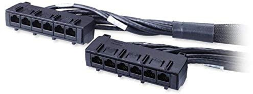 APC Cat6 UTP Cmr 6XRJ-45 Datenkabel, 13,7 m, Schwarz