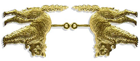 Katze, 8,5 x 6,5 cm, 2 Stück, Geprägtes Papier, Gold