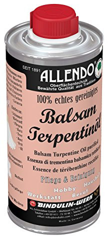 Balsam-Terpentinöl naturreines äther. Kiefernöl mehrfach rektifiziert inkl.1 Pinsel zum Auftragen von E-Com24 (250 Gramm)
