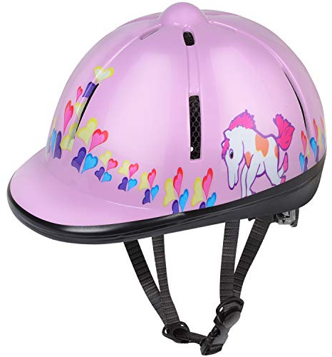 Horse Riding Safety Helmet,Protective Head Gear Horseback Helmet for Equestrian Riders for 2 to 6 Year olds (Small, Pink)