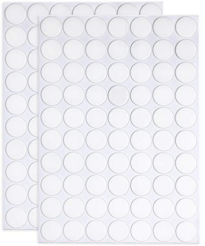 JANYUN 140 Stück doppelseitige Klebepunkte-Aufkleber – abnehmbare, runde Kitte, klare Klebrigkeit, keine Spuren, super wasserdicht, kleine Aufkleber für Festival-Dekoration