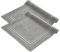 Komfortec Badvorleger Set 2 Teilig, Frottee Duschvorleger, Waschbar Duschmatte & Badteppich, 600 g/m² &100% Baumwolle, Saugfähig & Schnelltrocknend, 50 x 70 cm, Silber Grau