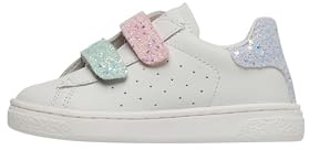 Naturino Baskets en Cuir avec Paillettes, Blanc 24