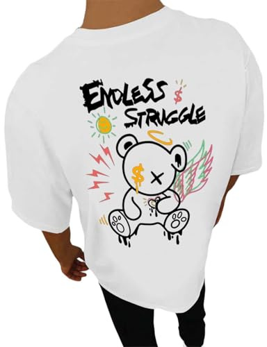 2025 - Camisetas para hombre con estampado de espalda para hombre, camisa de verano de manga corta, diseño de moda, retro, casual, camiseta para niños, camiseta de cuello redondo, tallas grandes