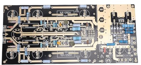 EMUKOEP Tube Phono Amplifier Kit, 130 x 285 mm PCB-kort, kondensatorer, motstånd, dioder för MM-skivspelare