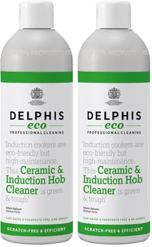 Delphis Eco Ceramic & Induction Hob Non Scratch Cleaner 500ml | Eco Friendly (Pack of 2)