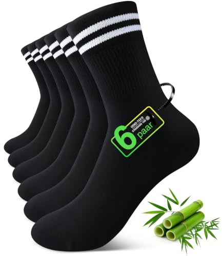 FALARY Chaussettes Enfant 35-38 Fille Bambou Chaussettes Garcon 35-38 Noir