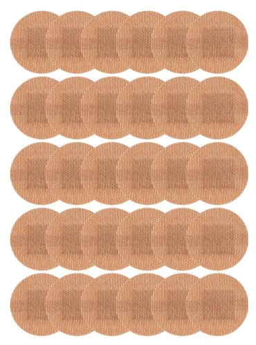 ARTIBETTER Vendajes Adhesivos Transpirables de Tela Elástica, 50 Uds Redondos 30 Mm, Tamaño Grande para Dedos y Articulaciones, Vendajes para Piel Sensible y Cuidado de Heridas en Senderismo