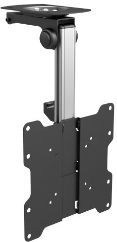 PureMounts PM-SLOPE-37 Premium Deckenhalterung für Fernseher, optimal für Dachschrägen, neigbar max. 105°, höhenverstellbar, Traglast: max. 20kg, VESA bis 200x200, universell