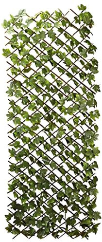 Garden Mile Panneau de clôture en feuille d'érable pour jardin, treillis artificiel - Panneau mural topiaire extensible - 180 x 90 cm