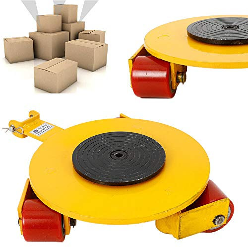 2T Dolly Skate 4400lb Transportfahrwerk Transportrollen mit 3 um 360 ° Rädern