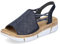 Rieker Damen Sandaletten V2368, Frauen Sandalen,Sommersandalen,bequem,Sommerschuhe,Freizeitschuhe,offene,Schuhe,Strandschuhe,blau (14),39 EU / 6 UK