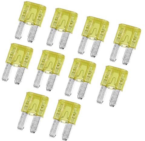 A ABSOPRO 10pz 20A 20Amp Auto Lama Fusibile per Barca Camion Moto Giallo