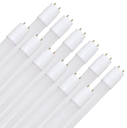 NCC-Licht Lot de 10 tubes LED, 150 cm, 22 W/830 G13, blanc chaud, 3000 K, remplacement pour tube fluorescent T8 58 W pour KVG avec démarreur