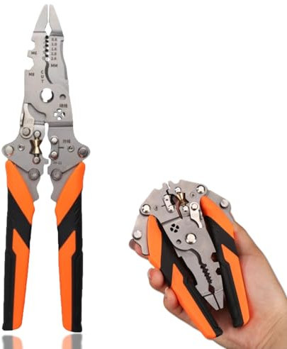 Pince Coupante Electronique Pince Electricien Multifonction 14 En 1 Bricolage Outillage Pour Couper Les CâBles, L'éPluchage, La SéParation Du Fil, L'Enroulement Du Fil, Le Sertissage Du Fil