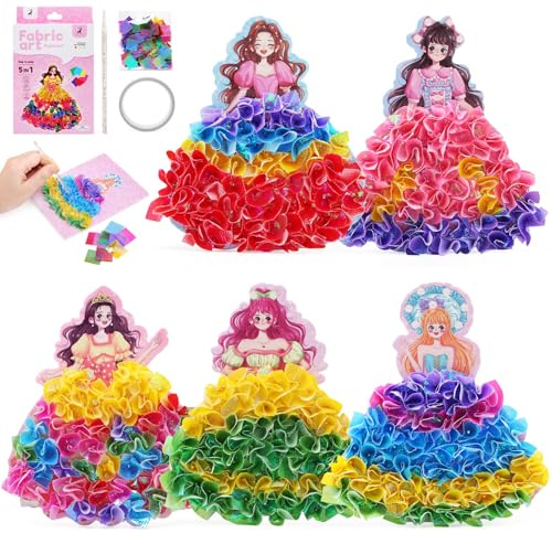 Ballery Lavoretti Creativi per Bambini, Principessa Set Creativo per Ragazze, Regalo Bambina 6 7 8 9 10 Anni, Giochi Bambina 3 4-5-6 Anni