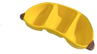 Platos de cerámica para salsas, plato de aperitivos con compartimentos, plato en forma de fruta, para ensaladas, aperitivos y helados (estilo 3)