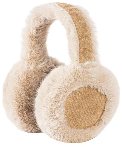 Unning Ear Muffs for Women Winter Foldable Fuzzy Earmuffs Fluffy Soft Ear Warmers Warm Ear Covers for Cold Weather