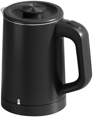 0.6L Small Electric Kettle 304 Stainless Steel, 600W Mini Hot Water Boiler Heater, Portable Travel Electric Coffee Kettle with Auto Shut-Off & Boil Dry Protection