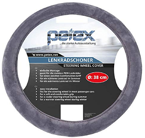Petex 433110803 Design 1108 Lenkradbezug Silber 36-38cm, M