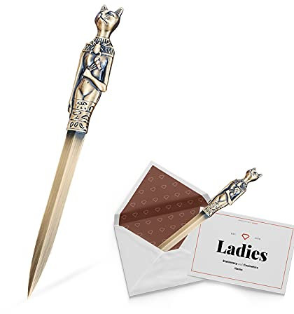 FEMONGY Brieföffner, 19.4cm Brieföffner Edel letter opener aus Metall, Empfindlich Edlen Robust Langlebig, geeignet zum Öffnen von Briefen, Sammeln, Schmücken