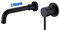 Brass Basin Mixer Tap 21CM Swivel Spout Wall-Mounted Concealed Bathroom Sink Faucet, Matte Black