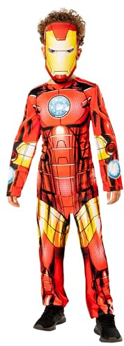 Rubies 3013225-6 Iron Man Child Costume, Green Collection Kids Fancy Dress, Boys, Multicoloured, 5-6 Years Halloween