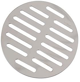 METALLIXITY Rotondo Pavimento Scarico Copertura (6) 1pz Acciaio Inox Doccia Scarico Griglia - per Riparazione Mobili Bagno Cucina Grigio