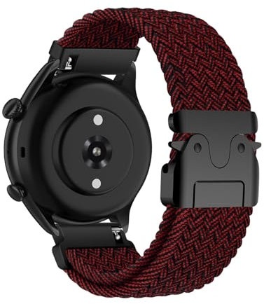 Geflochten Armband Kompatibel mit Honor Watch GS 3/Magic Watch 2 46mm, Sport Elastisches Nylon Ersatzarmband mit Verstellbarer Metall Verschluss Armbänder für Honor Watch GS 3/Magic Watch 2 46mm (14)