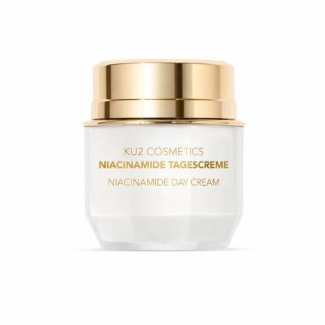KU2 Cosmetics Niacinamide Gesichtspflege – Feuchtigkeitscreme für einen strahlenden Teint & natürlichem Glow – Vegane Gesichtscreme für trockene Haut, 50 ml