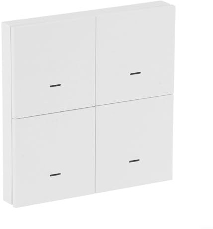 URPIZY Para interruptor inteligente de escena de 4 velocidades con 12 modos para Tuya para Smart Life para control Zigbee, para aplicación Smart Life, material ABS, mando a distancia, programación