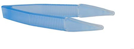 Soft Contact Lenses Remover and Insertion Tweezer - Blue Color for Removing and Inserting Contact Lenses with Soft Silicone Tips - Easy to Carry and Use with Anti-Slip Surface