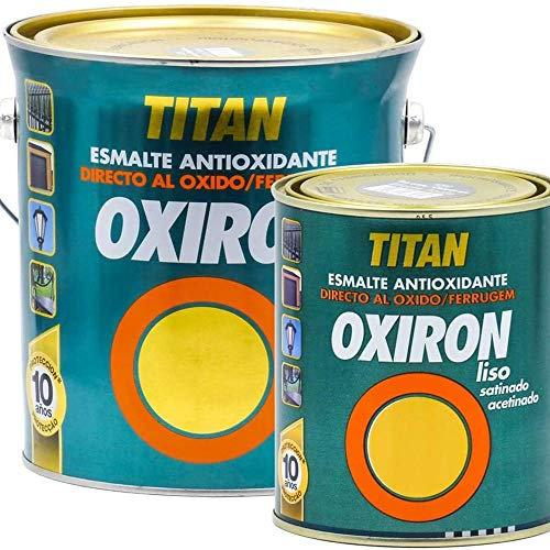 PINTURA OXIRON LISO SATINADO GRIS ACERO 750 ML