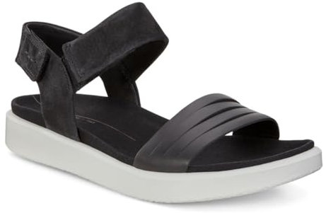 Ecco Damen Flowtw Riemchensandalen, Schwarz (Black/Black 51052), 35 EU