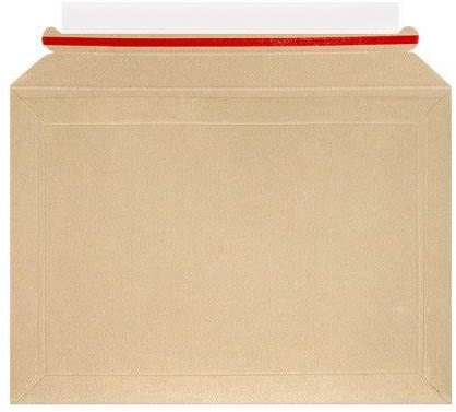 Mailer Envelopes/Strong E-Flute Cardboard A4 X 10/Pack - Capacity A4 Book Mailers Expand to Fit 50mm Thick - Large Letter Size at 25mm. (234x334mm)
