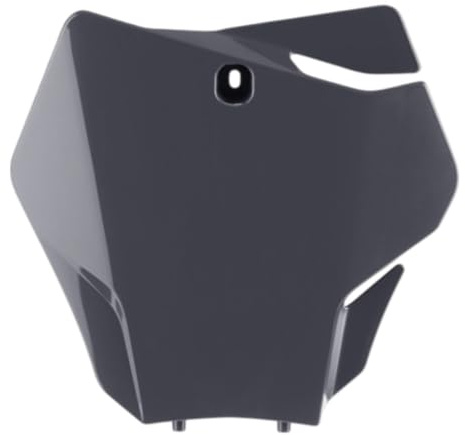POLISPORT 8668100006 - Portanúmeros frontal réplica OEM fabricado en plástico brillante duradero y resistente compatible con motocicletas GAS GAS en color nardo gris
