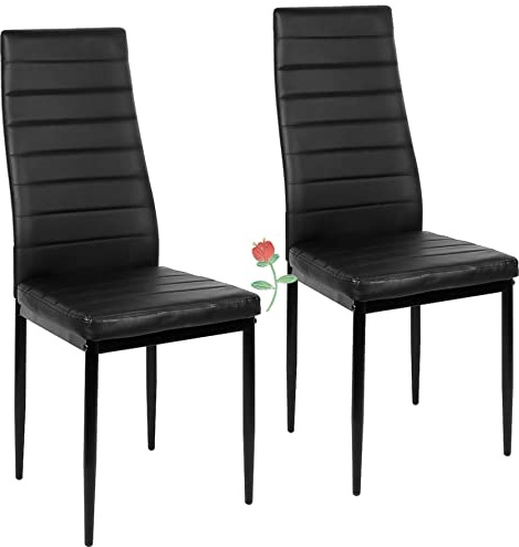 Lot de 2 Chaises de Salle et Manger, SGS Testées, Siege Rembourré Épais, Moderne