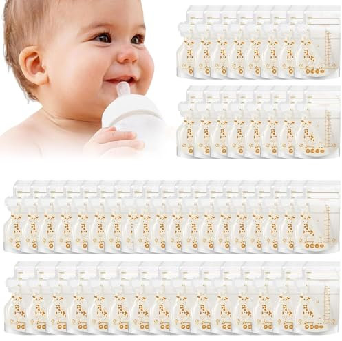 Muttermilchbeutel,Milchbeutel für Muttermilch,250ML-50 Stück Muttermilchbeutel zum Einfrieren,Muttermilch Aufbewahrungsbeutel,Breast Milk Storage Bags,Vorsterilisierte Aufbewahrungsbeutel