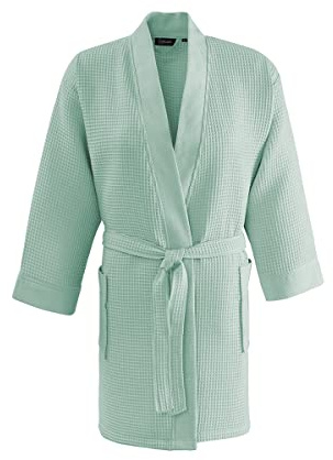 SENSEI Maison - Accappatoio corto a nido d'ape SPA -, menta, L