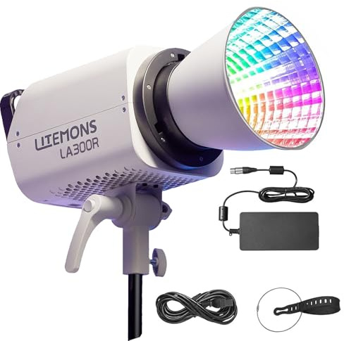 Godox Litemons LA300R RGB LED Video Light 300W CCT 1800K-10000K Bowens Mount with NFC Support App Control CRI 95+ TLCI 94+