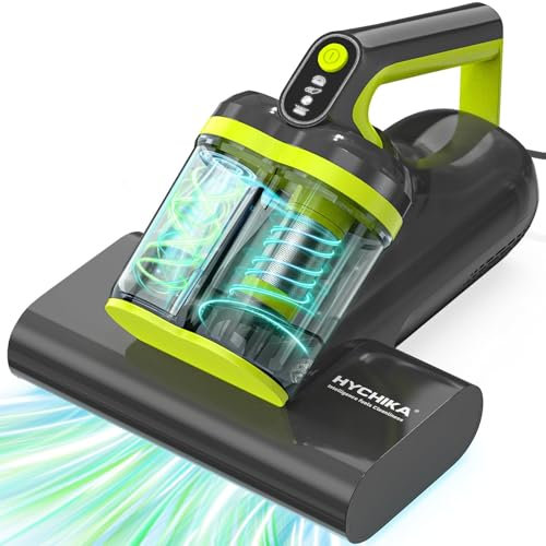 Mattress Vacuum Cleaner - 16kPa Dust Mite Bed Vacuum Cleaner with 273nm UV-C Light,Double-Cup,HEPA Filtration,Ultrasound,60°C Heat,Mattress Cleaner for Bed,Sofa,Crib,Pillows