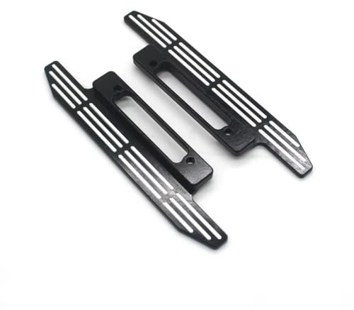 Chasis Marco Rc Para MN MN82T Para MN82 LC79 Para MN78 1/18 Pedal Pie Metal Control Remoto Coche Vehículos Orugas Accesorios Actualizaciones Reemplazo(Black)