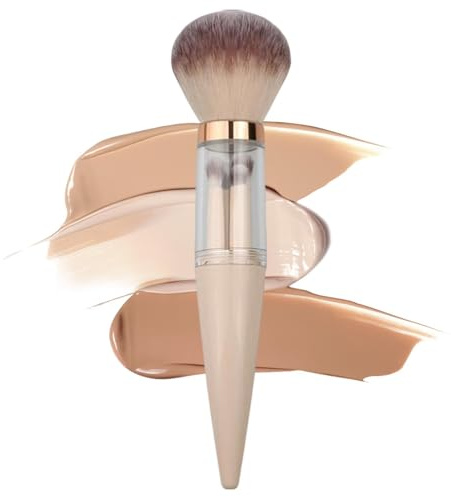 Sminkborstset För Resebruk Syntetiska Borststrån, Avtagbara | Kompakt Uppsättning Av Sminkborstar För Löst Puder, Rouge, Ögonskugga, Bronzer, Contour, Highlighter, , Kontor, Utomhus