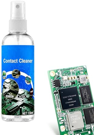 Spray Detergente Elettronico - Detergente 130ml Asciugatura Rapida Sicuro | Spray Pulitore per Contatti - per Computer, Telefono, Elettrodomestici, Tastiera, Batteria, Casa, Officina, Uffici