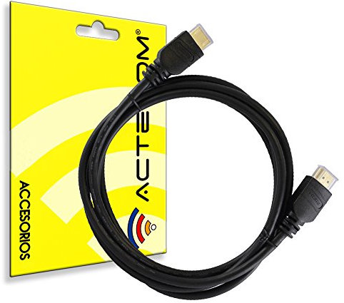 actecom Cable HDMI 1.4V Premium - 3D Alta Velocidad, Ultra HD para PS3, PS4, XBOX, FULL HD 1080P, 1,5M Resolución FULL HD para una Definición Sin Par.