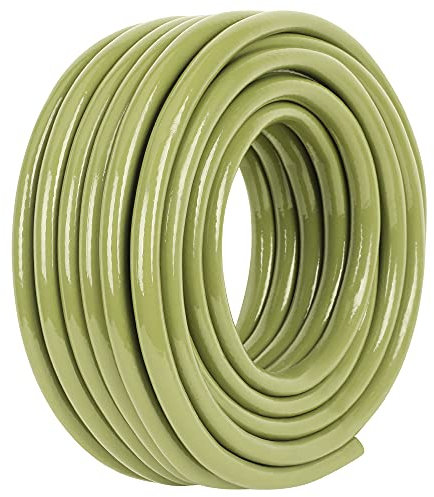 JonesHouseDeco 20m(66ft) Tubo da Giardino Verde, 1/2(12.7mm) Tubo Agricolo, 3 Strati Flessibile in PVC Rinforzato, Anti Torsione, a prova di esplosione, per esterni Irrigazione Delle Piante Giardino