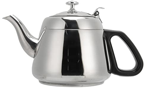 Joyzan Teiera Acciaio Inossidabile con Filtro, Bollitore per tè 1,5L Teiere con Infusore Rimovibile Infusione Ideale Preparazione di Sfusi Compatibile Piani Cottura Quello Induzione