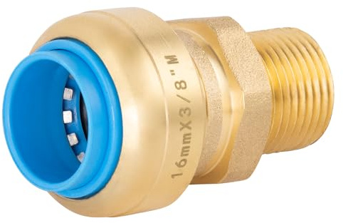 Raccord automatique universel Ø16 mâle 12x17 (3/8) TOUT PUSH