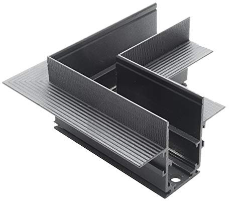 Planetitaly Connettore angolare giunto orizzontale per binario track magnetico da incasso 48V giunzione binari elettrificati